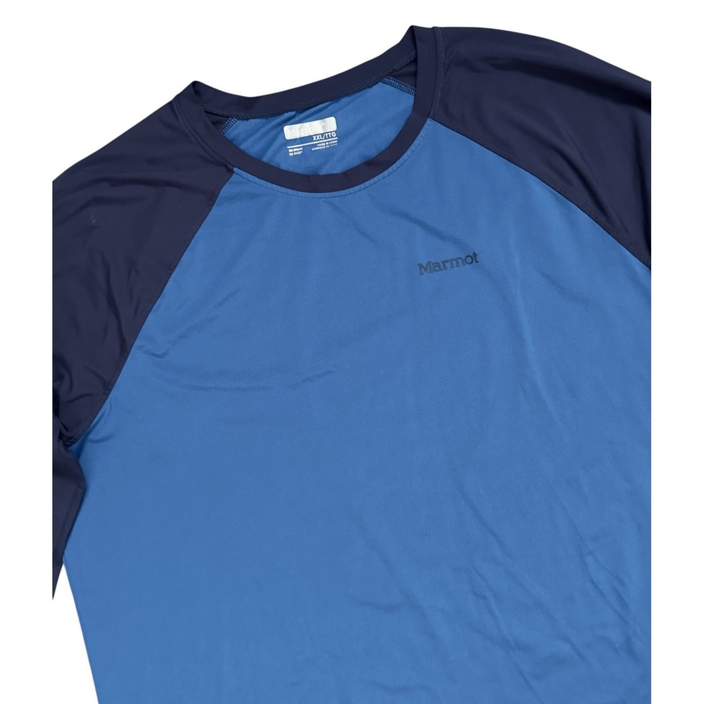 Marmot Men's Midweight Raglan Colorblock Long Sleeve Shirt Size XXL - Picture 2 of 8